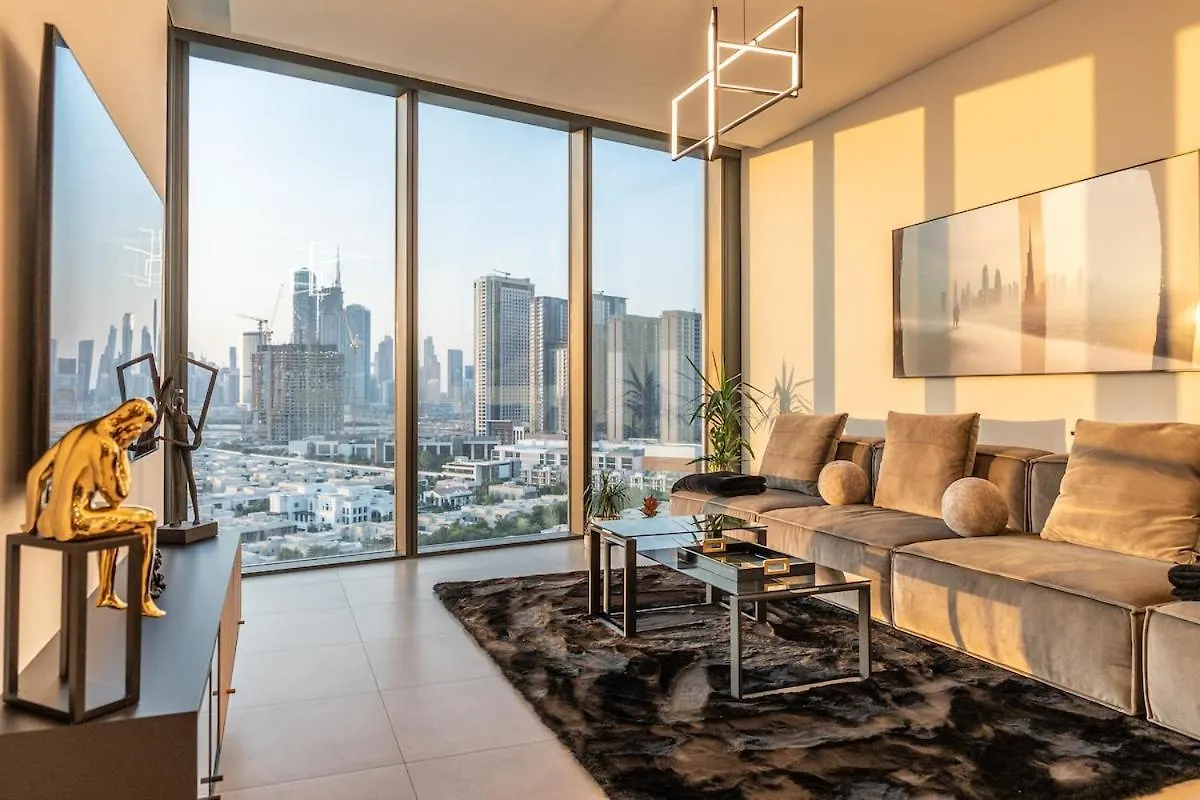 Sobha Waves Grande Big 1Br Apt Burj Khalifa Views! Dubaj Apartament