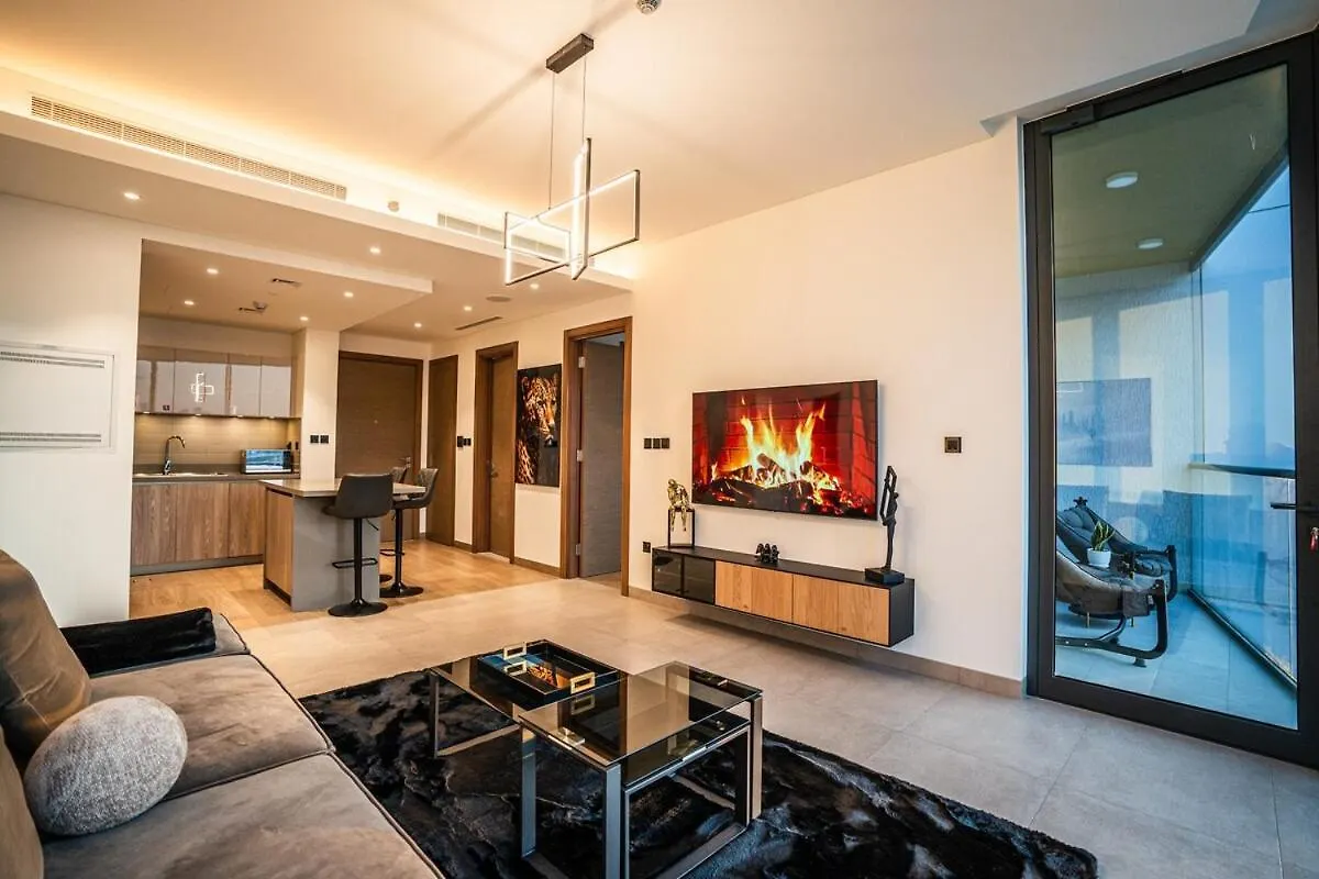 Sobha Waves Grande Big 1Br Apt Burj Khalifa Views! Dubaj Apartament