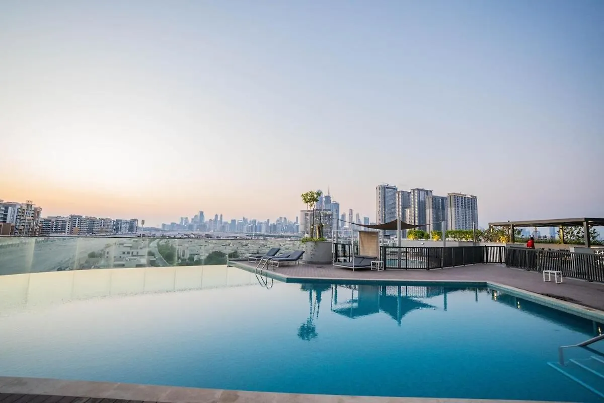 Apartament Sobha Waves Grande Big 1Br Apt Burj Khalifa Views! Dubaj