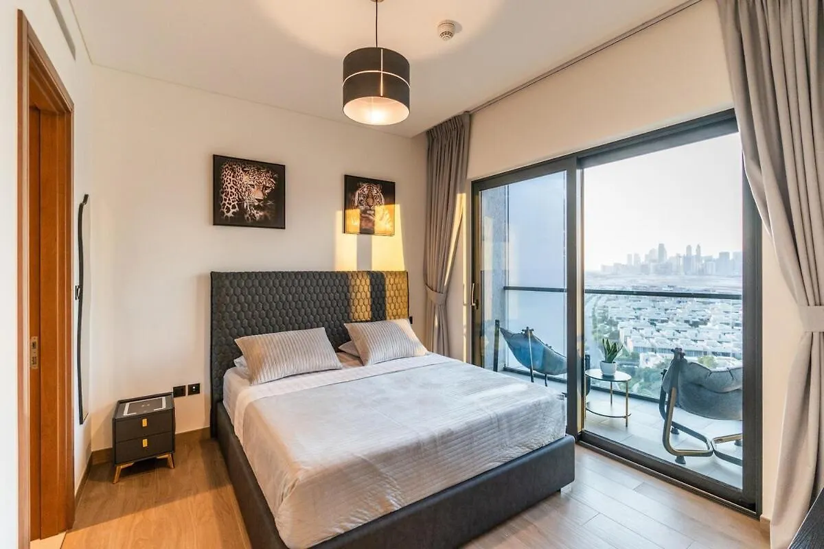Apartament Sobha Waves Grande Big 1Br Apt Burj Khalifa Views! Dubaj